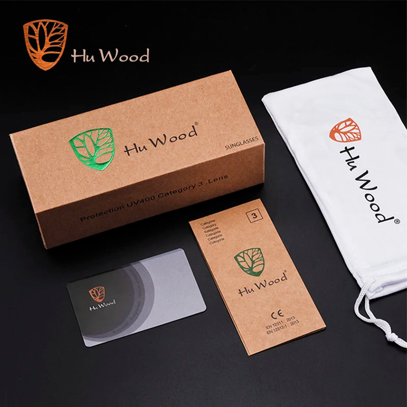 HU WOOD New High Quality Square Sunglasses For Men Polarized UV400 Fashion Sunglass Mirror Sport sun glasses Driving oculos
