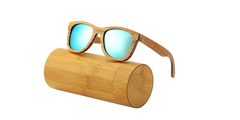 AN SWALLOW Retro Polarized Zebra Wood Sunglasses UV400  Luxury Brand Design Sunglasses Men Handmade Wooden Sun Glasses Women