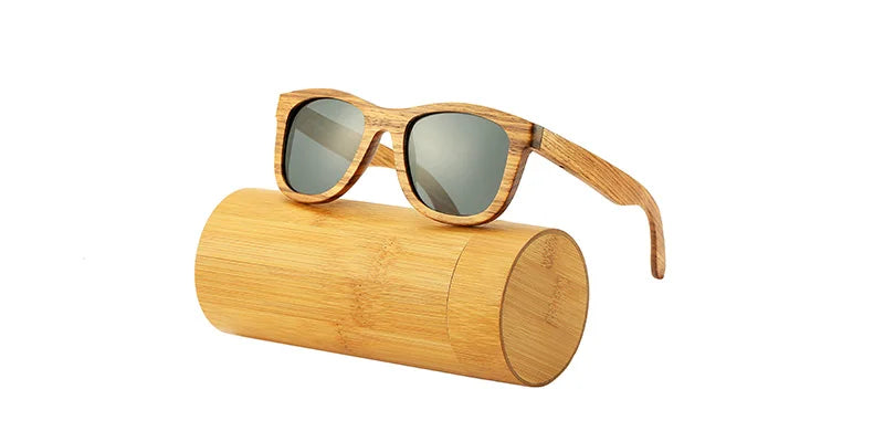 AN SWALLOW Retro Polarized Zebra Wood Sunglasses UV400  Luxury Brand Design Sunglasses Men Handmade Wooden Sun Glasses Women
