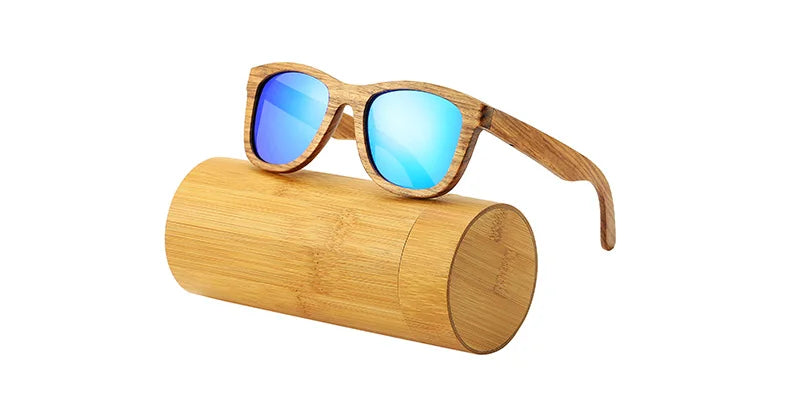 AN SWALLOW Retro Polarized Zebra Wood Sunglasses UV400  Luxury Brand Design Sunglasses Men Handmade Wooden Sun Glasses Women