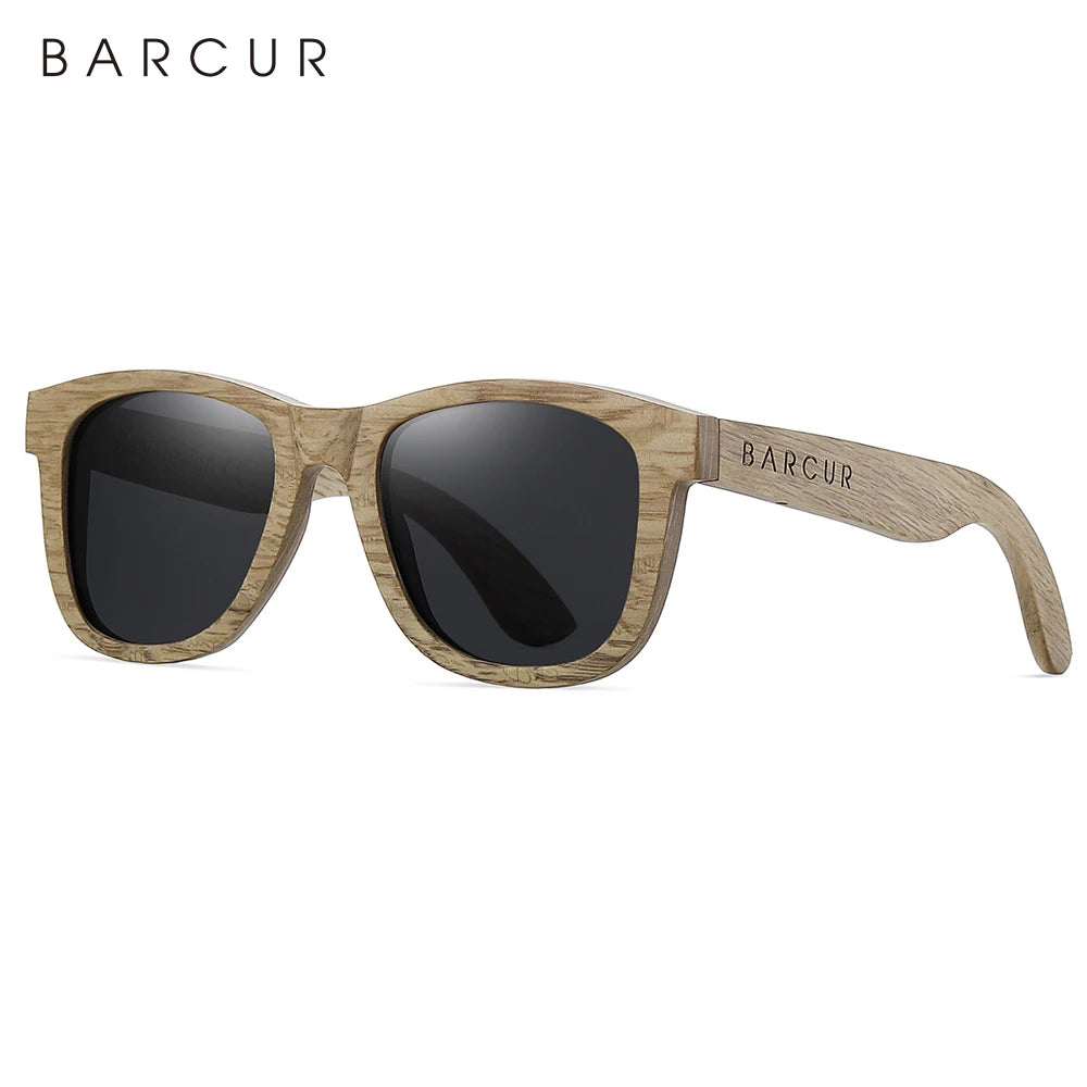 BARCUR Polarized Wood Sunglasses for Men Women Sun Glasses Eco-Friendly Male Eyewear Oculos de sol feminino frete gratis