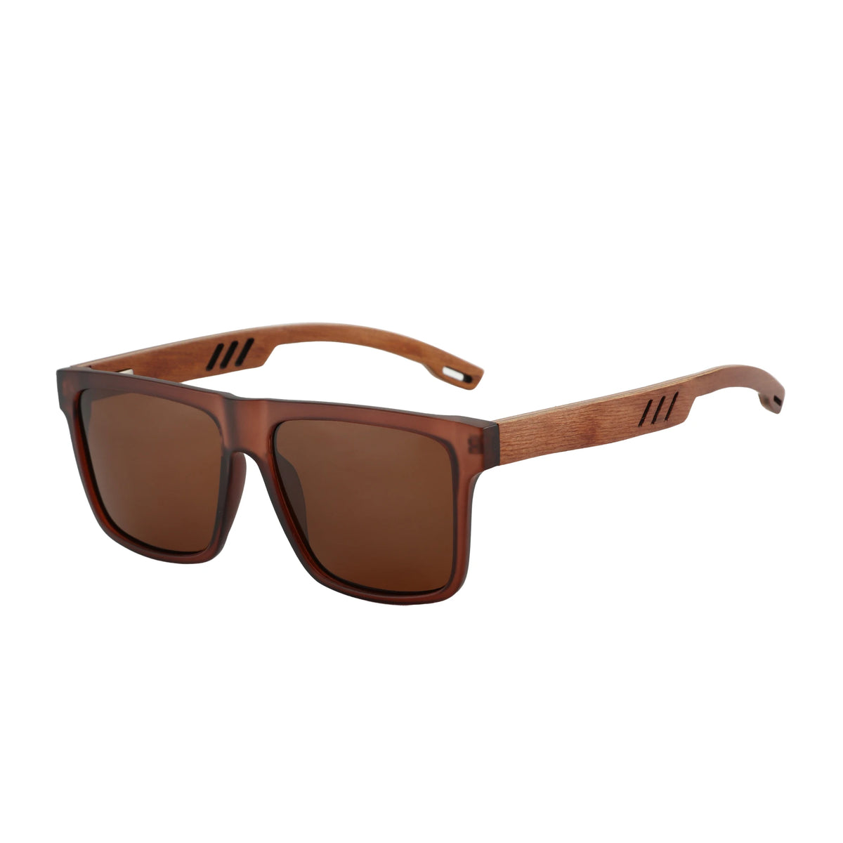 ZENOTTIC 2024 Walnut Wood Sunglasses with Dark Polarized Lenses for Men and Women | 100% UVA/UVB Ray Protection