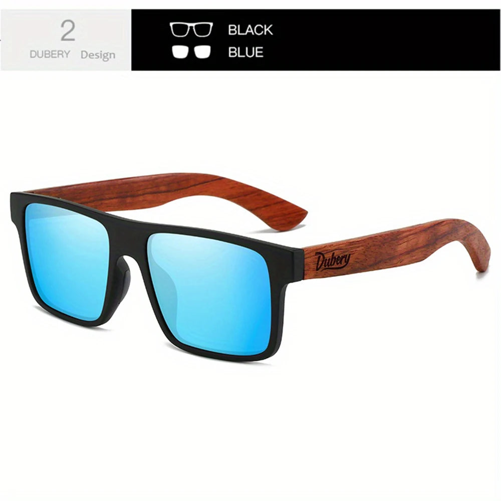 DUBERY Wooden Polarized UV400 Protection Sunglasses
