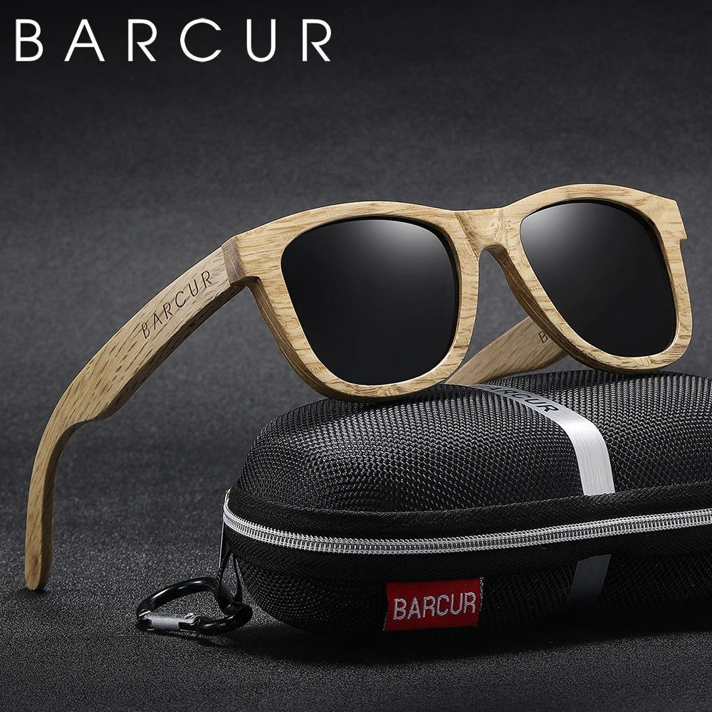 BARCUR Polarized Wood Sunglasses for Men Women Sun Glasses Eco-Friendly Male Eyewear Oculos de sol feminino frete gratis