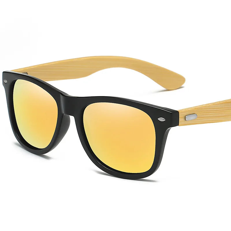 Wood Men's Ultraviolet Sunglasses Classic Male Driving Riding UV400 Sports Sun Glasses Eyewear Wooden Bamboo Eyeglasses