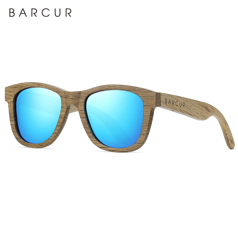 BARCUR Polarized Wood Sunglasses for Men Women Sun Glasses Eco-Friendly Male Eyewear Oculos de sol feminino frete gratis