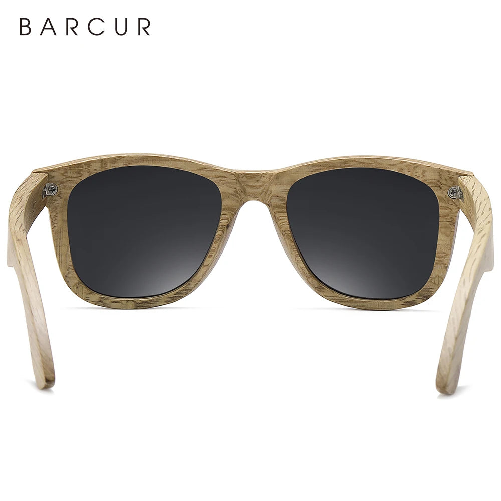 BARCUR Polarized Wood Sunglasses for Men Women Sun Glasses Eco-Friendly Male Eyewear Oculos de sol feminino frete gratis