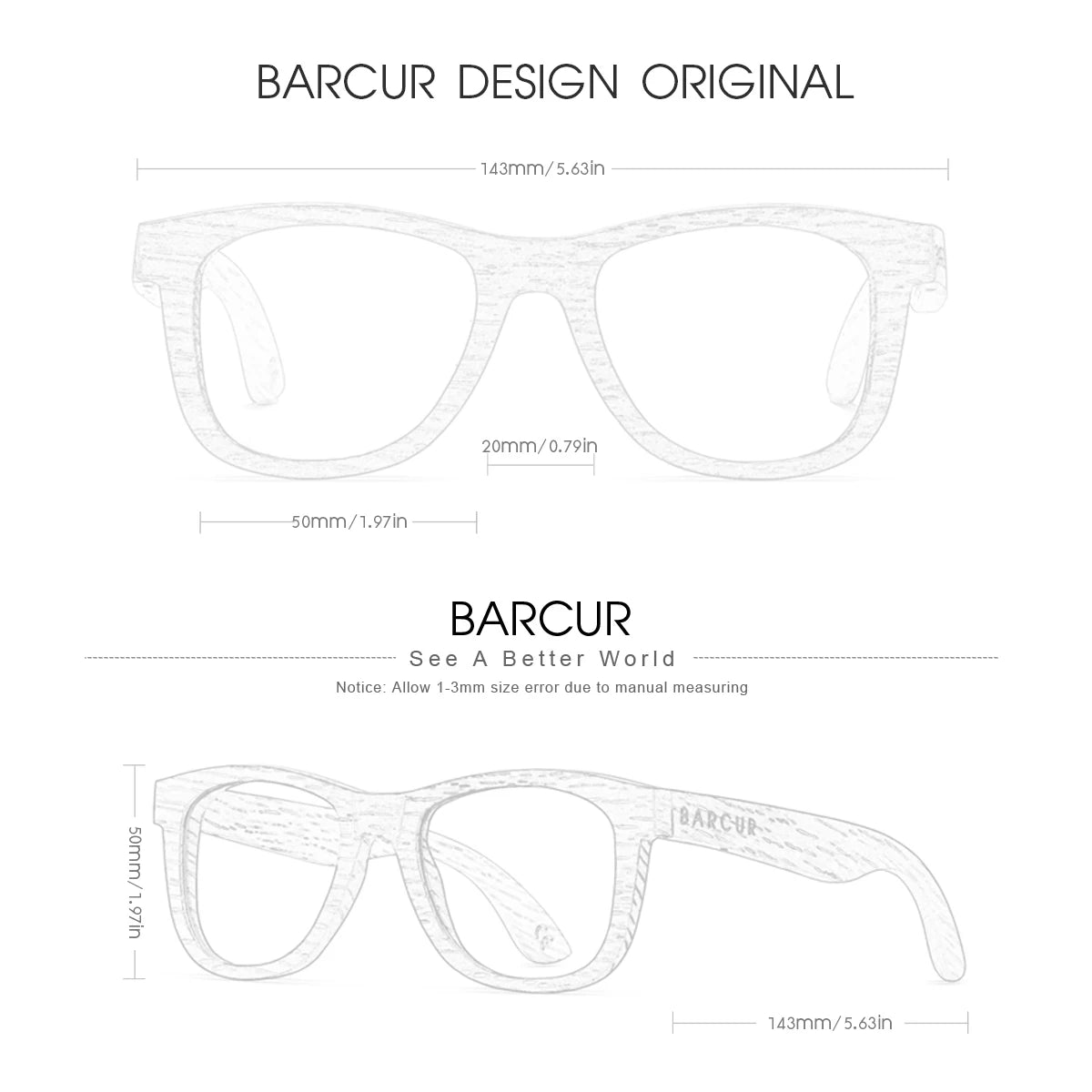 BARCUR Polarized Wood Sunglasses for Men Women Sun Glasses Eco-Friendly Male Eyewear Oculos de sol feminino frete gratis