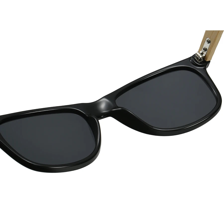 Fashion Bamboo Wood Vintage Square Sunglasses Men Women Luxury Brand Designer Sun Glasses Wooden Driving Fishing UV400 Eyewear
