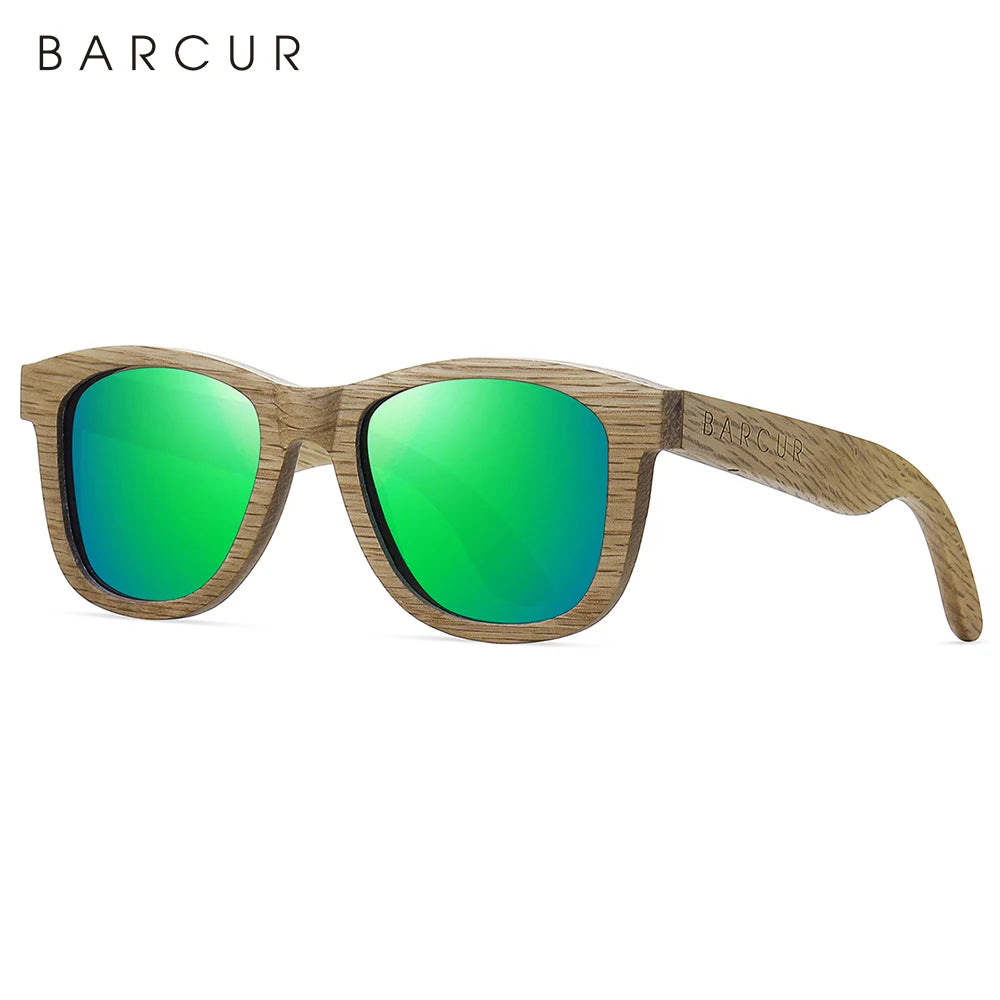 BARCUR Polarized Wood Sunglasses for Men Women Sun Glasses Eco-Friendly Male Eyewear Oculos de sol feminino frete gratis